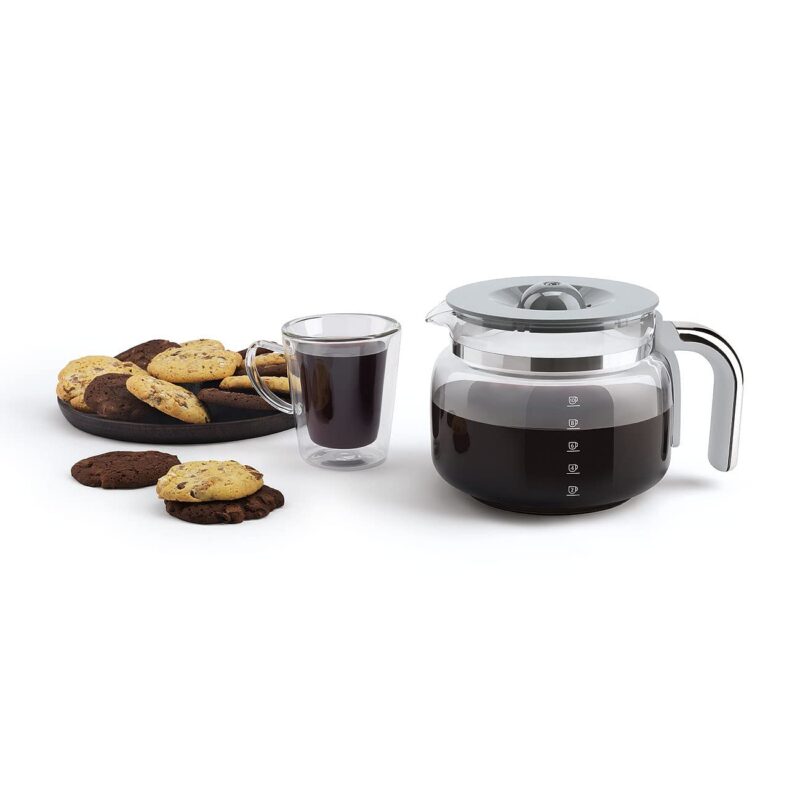 Smeg DCF02CRUK Drip Coffee Maker – 1.4 L, Aroma Selector, Auto-Start Timer, Anti-Drip System, Digital Display, Cream - Image 21