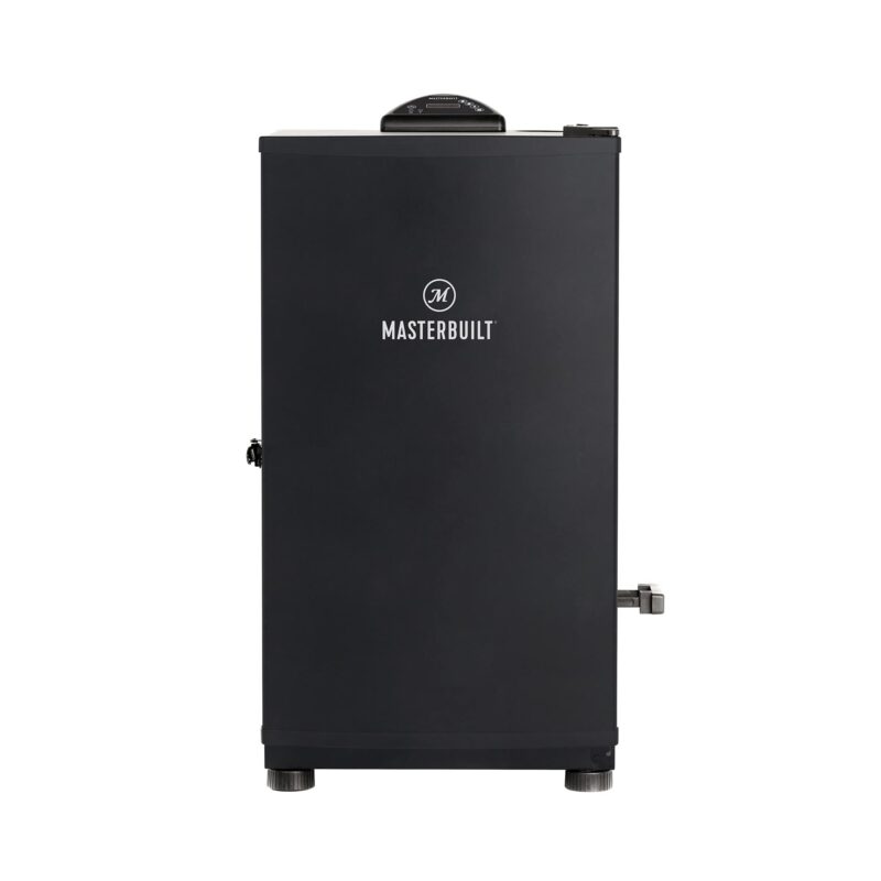 Masterbuilt 30-Inch Digital Electric Vertical Smoker – 710 Sq In Cooking Area, Side Wood Chip Loader, Digital Controls, Chrome Racks & Leg Kit – Model MB20070421, Black - Image 2