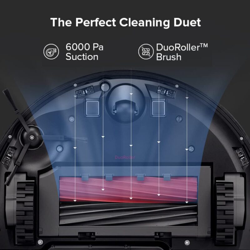 Roborock S8+ Robot Vacuum and Mop Combo, 6000Pa Suction, Sonic Mopping, Auto Mop Lift, Self-Empty Dock, 3D Obstacle Avoidance, Smart App Control, 60-Day Dust Bin, White - Image 8
