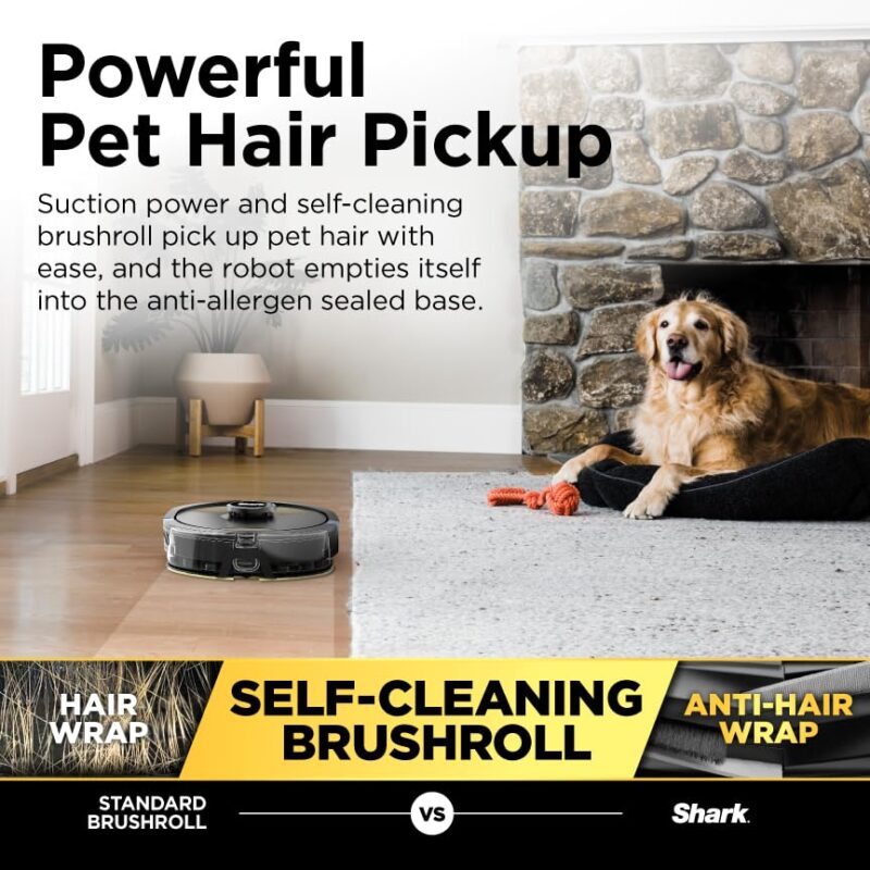 Shark Matrix Plus 2-in-1 Robot Vacuum & Mop with Sonic Mopping, Matrix Clean Navigation, Self-Empty HEPA Base, Precision Mapping, CleanEdge Technology, Pet Hair Removal, WiFi/App Control, RV2610WA - Image 31