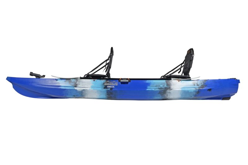BKC Brooklyn 13.0 Pro Tandem 12′ 8″ Sit-On-Top Fishing Kayak – 2-3 Person HDPE Tandem Kayak with Dual Adjustable Seats & Rod Holders - Image 34
