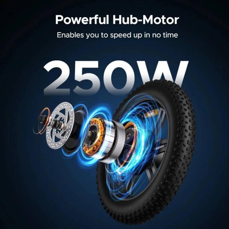 ENGWE L20 SE 20″ Folding Fat-Tyre E-Bike – 250 W motor, 36 V 15.6 Ah battery (140 km range), 25 km h⁻¹ top-speed - Image 20
