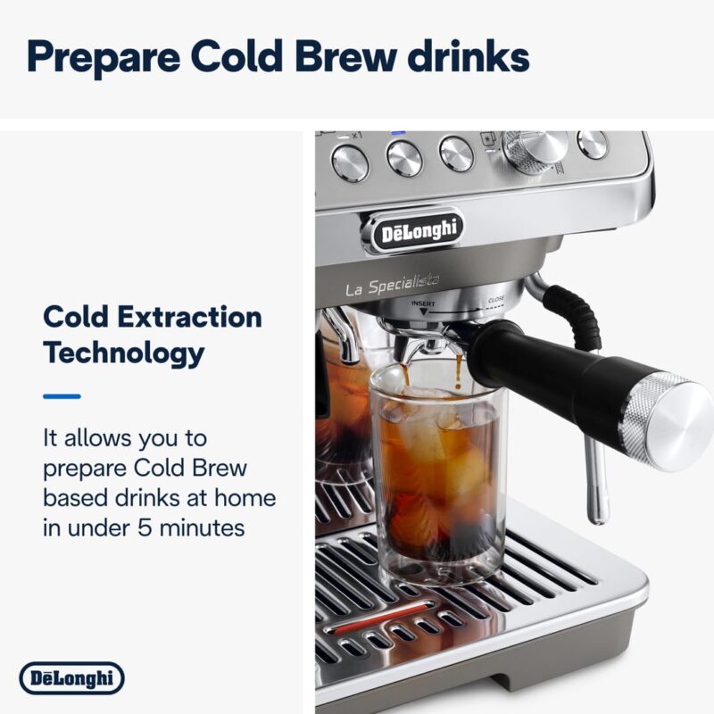 De’Longhi La Specialista Metal EC9155.MB – Barista-Style Pump Espresso & Cappuccino Machine with Sensor Grinder, 1450 W, Metal Black - Image 32