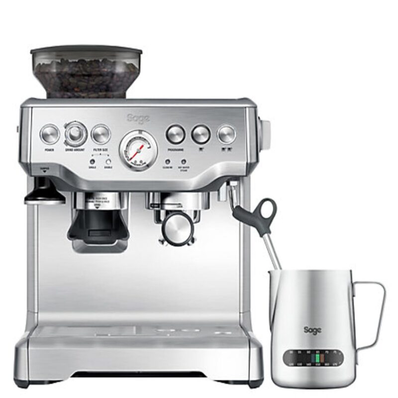 Sage Barista Express Bean to Cup Coffee Machine – Built-in Grinder & Milk Frother, Brushed Stainless Steel Espresso Maker - Image 2