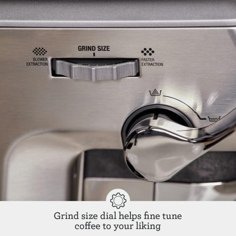 Sage Barista Express Impress – Bean-to-Cup Espresso Machine with 25-Setting Grinder & Milk Frother, Brushed Stainless Steel - Image 4