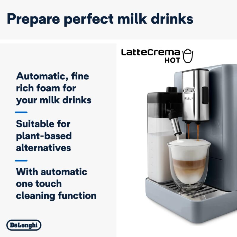 De'Longhi Rivelia – Bean-to-Cup Coffee Machine EXAM440.55.G - Image 6