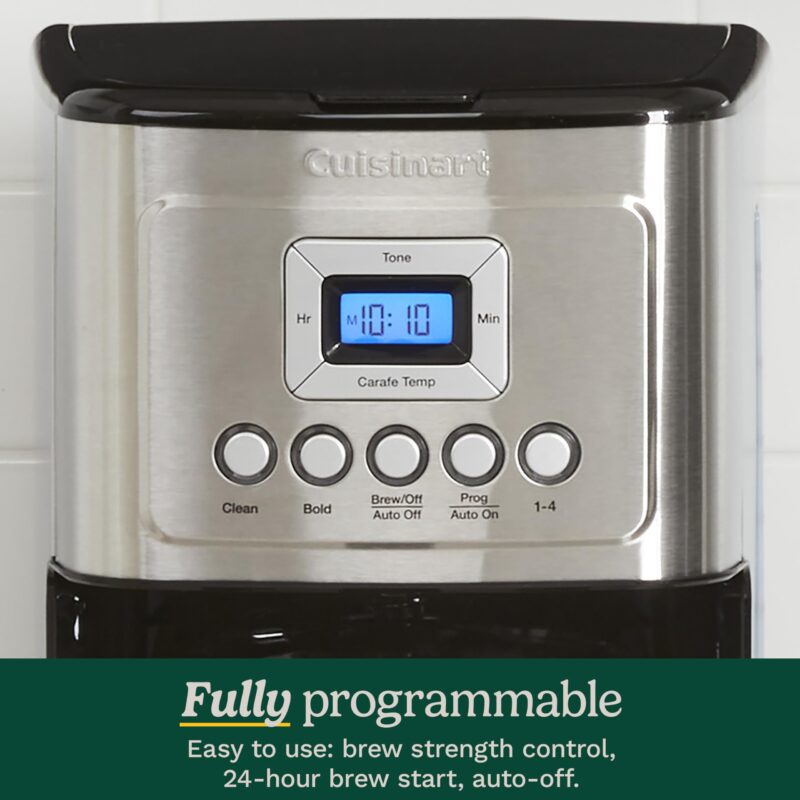 Cuisinart DCC-3200P1 14-Cup Programmable Coffee Maker – Stainless Steel Drip Machine with Brew Strength Control, Glass Carafe, 1–4 Cup Setting & Auto Shut-Off - Image 27