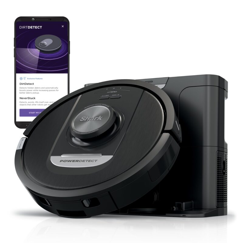Shark AV2501AE AI Ultra Robot Vacuum with XL HEPA Self-Empty Base – 60-Day Capacity, Smart Mapping, LIDAR Navigation, Alexa Control, Perfect for Pet Hair, Carpet & Hard Floor, Bagless, Black - Image 2