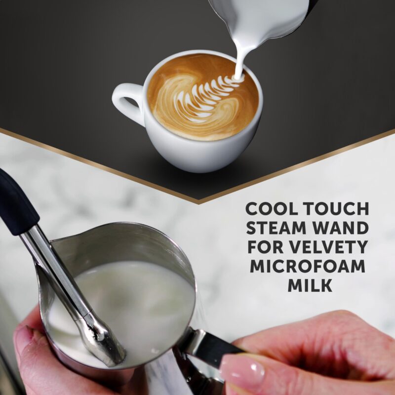Breville Barista Max Espresso Machine – Integrated Bean Grinder, Milk Frother, 15 Bar Pump, 2.8L Tank, Stainless Steel Espresso, Latte & Cappuccino Maker - Image 25