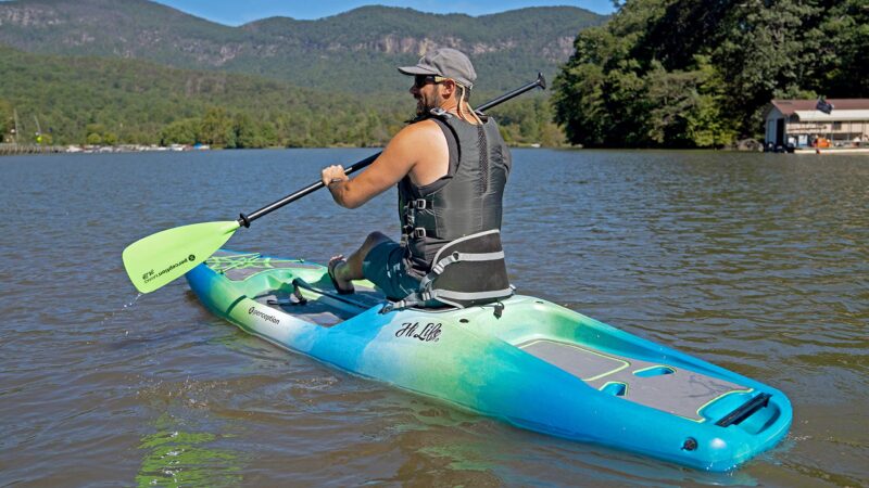 Perception Hi Life 11 Sit-On-Top Hybrid SUP Kayak – Elevated Seat, Built-In Cooler & Gear Tracks (Mystic) - Image 9