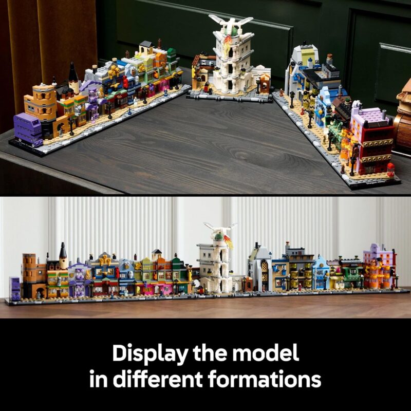 LEGO Harry Potter Diagon Alley 76444 – Wizarding Shops Microscale Building Set for Adults with 12 Microfigures, Collectible Harry Potter Gift for Fans – 2,750 Pieces - Image 4