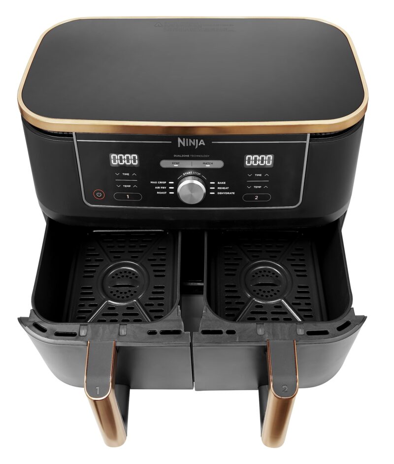 Ninja AF300UK Dual Zone Air Fryer - 7.6L, 2 Drawers, 6-in-1 Cooking, Energy Efficient, Oil-Free, Non-Stick, Dishwasher Safe, Black/Silver - Image 17