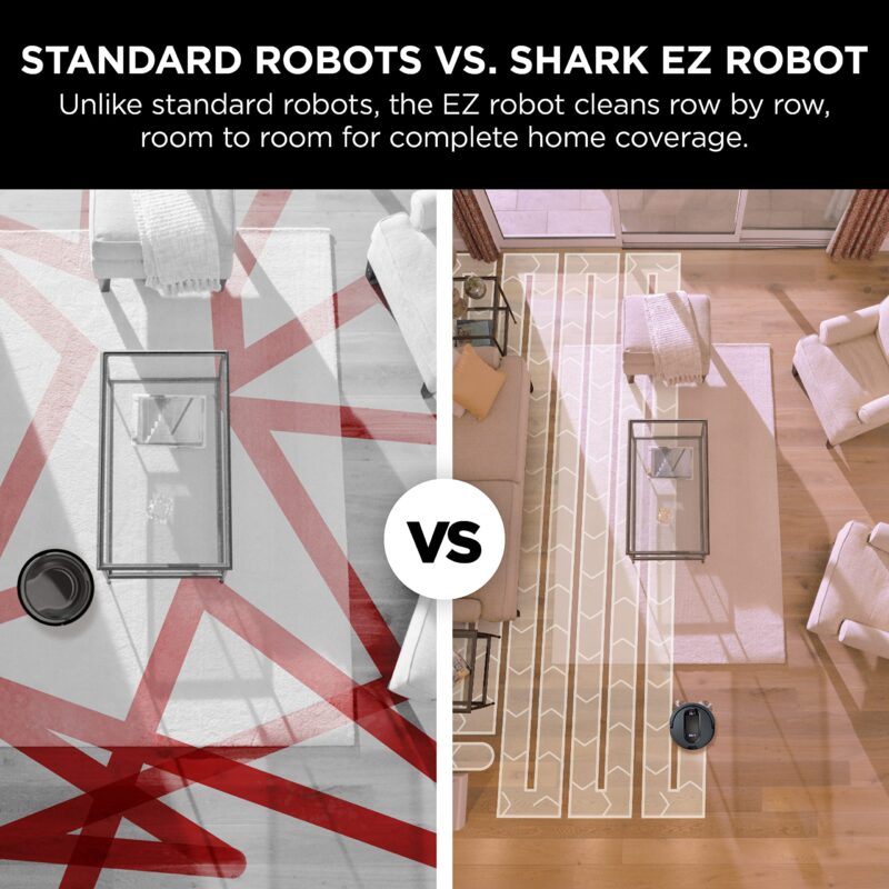 Shark UR2500SR AI Ultra Robot Vacuum with Self-Empty Base, 30-Day Bagless Capacity, LIDAR Navigation, Smart Mapping, Pet Hair Pickup, Alexa/WiFi Compatible, Black/Silver - Image 15